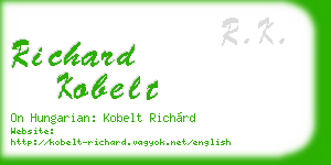richard kobelt business card